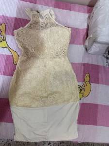 Vestido De Festa Curto Off White