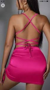 Vestido Cetim Rosa!