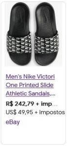 Chinelo Slide Nike Victori One Americano - Novo