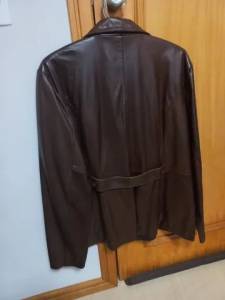 Jaqueta Masculina De Couro Marrom