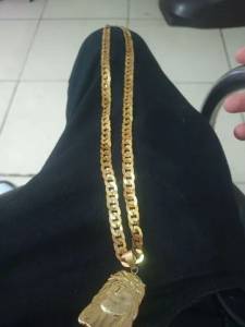 Cordo De Prata Banhando A Ouro