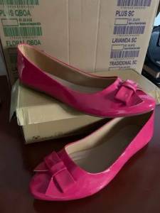 Vendo Sapatilha Rosa Ponta Fina. Via Salt. Nunca Usada