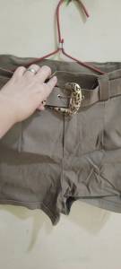 Short Com Cinto Com Lycra Tam G