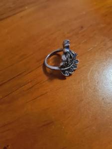 Anel De Prata 925 Com Marcassitas