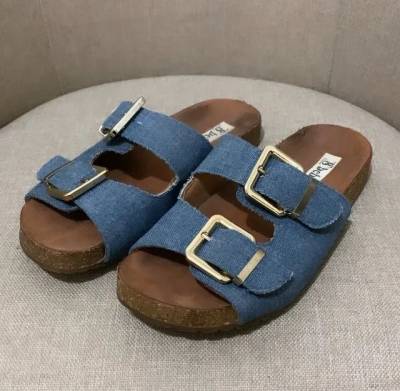 (tam: 34) Papete Azul Jeans Bebec