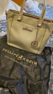Bolsa Tote Fellipe Krein Aw22 Ala Estampada - Verde