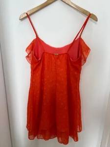 Vestido Laranja Forrado