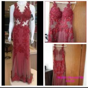 Vestido De Festa Marsala