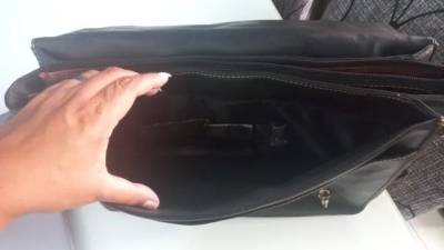 Bolsa Masculina Em Couro Montblanc Original