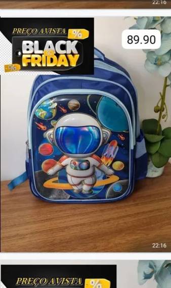 Mochila De Rodinha Naruto - Nova