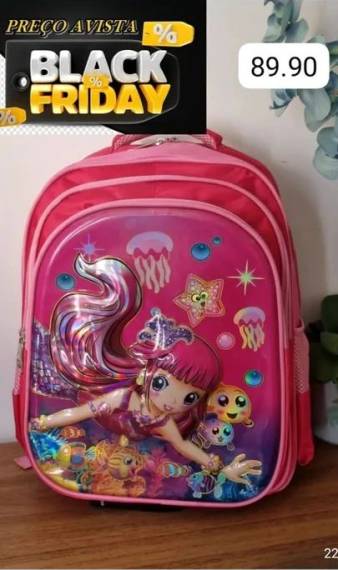Mochila Infantil Sereia - Nova
