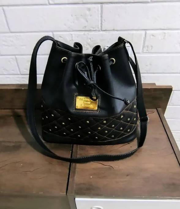Bolsa Feminina Preta Mdia , Ala De Ombro