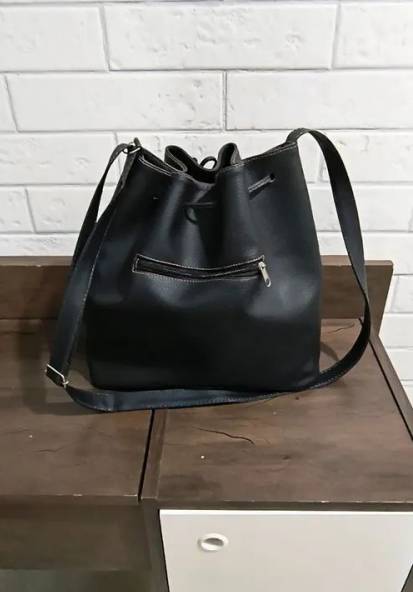 Bolsa Feminina Preta Mdia , Ala De Ombro