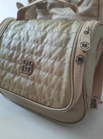 Mochila De Rodinha E Lancheira Rb - Rebecca Bonbon - Dourada