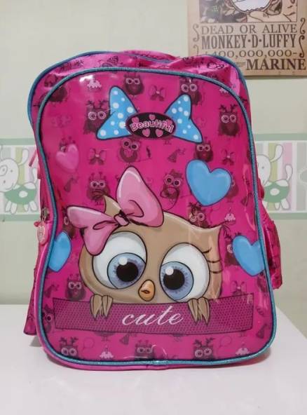 Mochila Escolar Infantil Coruja