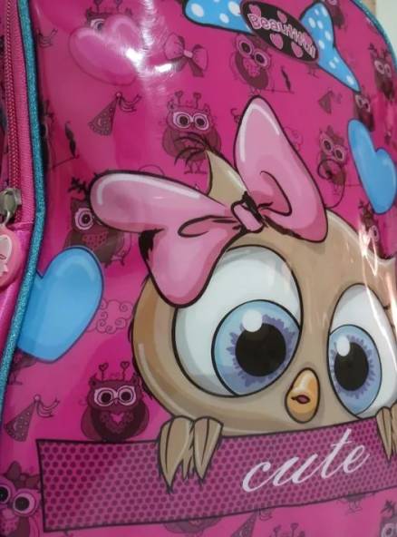 Mochila Escolar Infantil Coruja