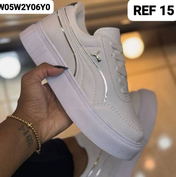 Tnis Puma Feminino Branco - Novo