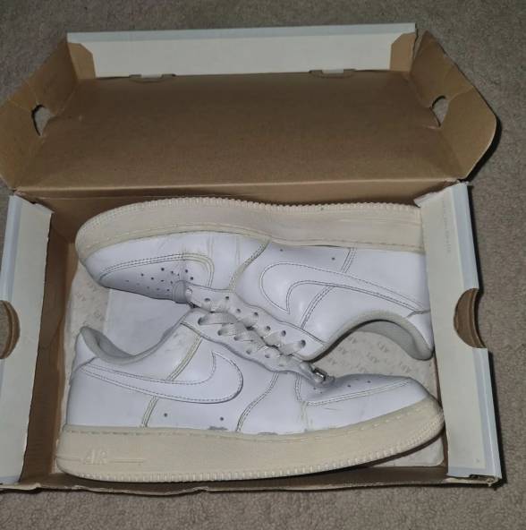 Tenis Nike Air Force 01 Branco Original Com Nota Fiscal