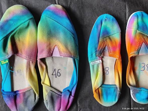 Sapatilhas Tie Dye Unisex Adulto Juvenil. Vrios Tamanhos.