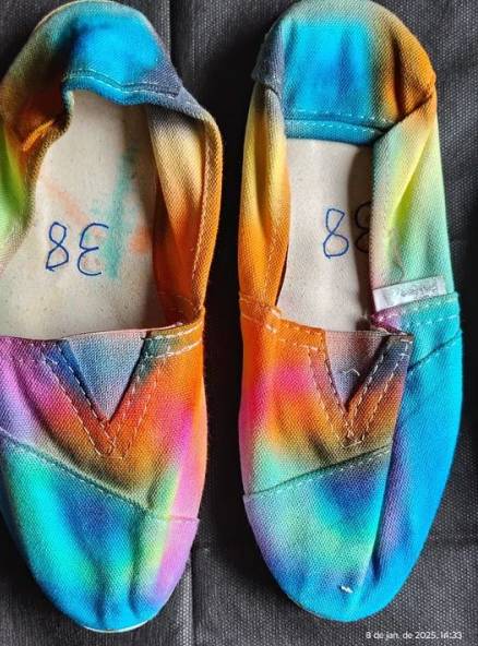 Sapatilhas Tie Dye Unisex Adulto Juvenil. Vrios Tamanhos.