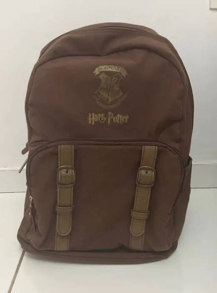 Mochila Harry Potter Hogwarts Marrom