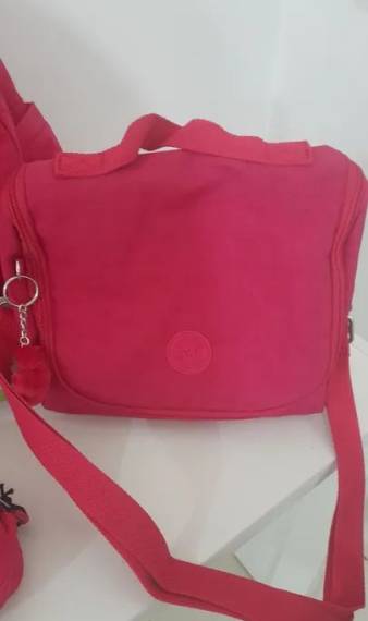 Kit Mochila, Bolsa E Estojo Kipling Vermelha