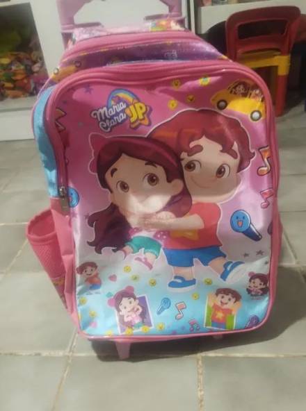 Mochila Escolar Infantil Maria Clara E Jp Com Rodinha