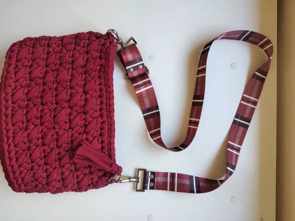 Bolsa Croch Vermelha Com Ala Ajustvel