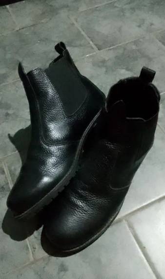 Botas De Couro Feminino - Preta