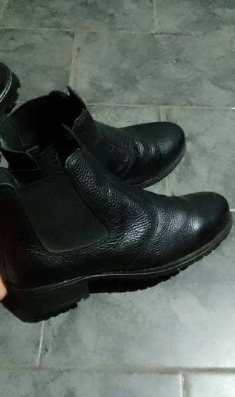 Botas De Couro Feminino - Preta