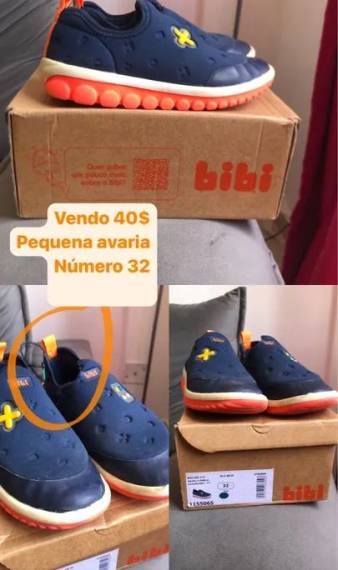 Tnis Bibi Infantil - Nmero 32