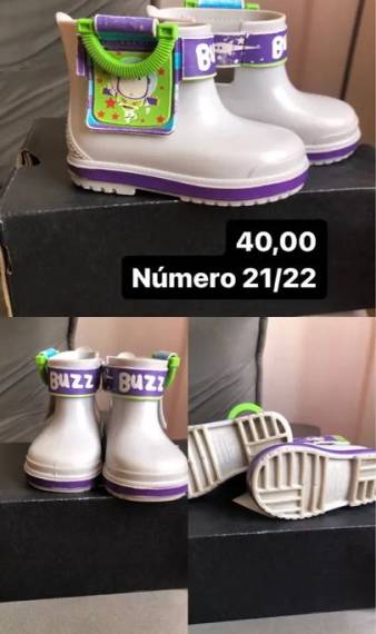 Botas Infantis Buzz Lightyear - Tamanho 21/22