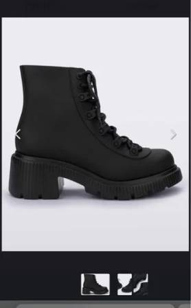 Bota Coturno Melissa Ultragirl Preta