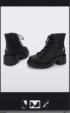 Bota Coturno Melissa Ultragirl Preta