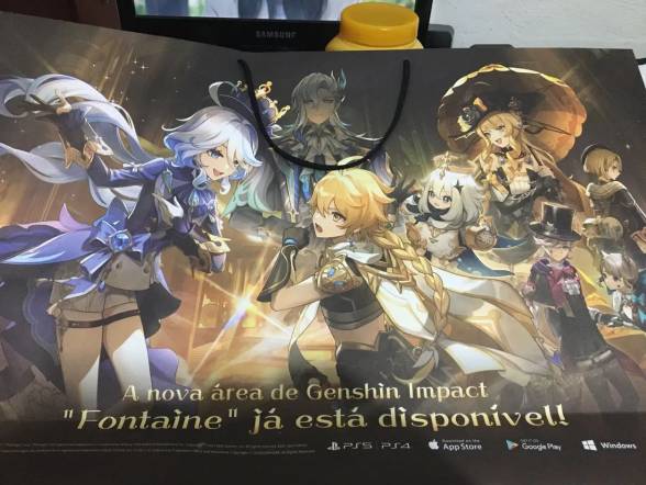 Sacola De Papel Do Genshin Impact Bgs 2023