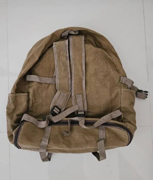 Mochila De Lona  Grande Expansvel