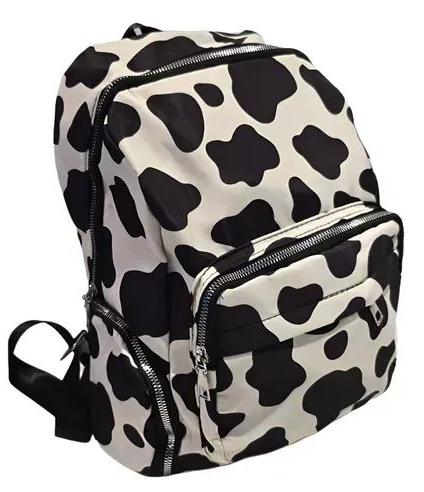Mochila Faculdade Escolar Mdia Estampa Vaquinha Trabalho