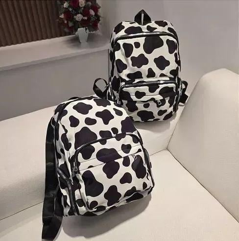 Mochila Faculdade Escolar Mdia Estampa Vaquinha Trabalho