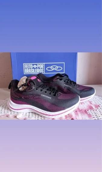 Tnis Olympikus Feminino Preto E Rosa
