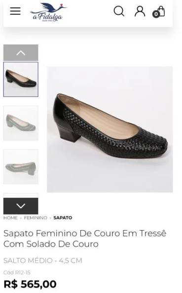 Sapato De Couro N35