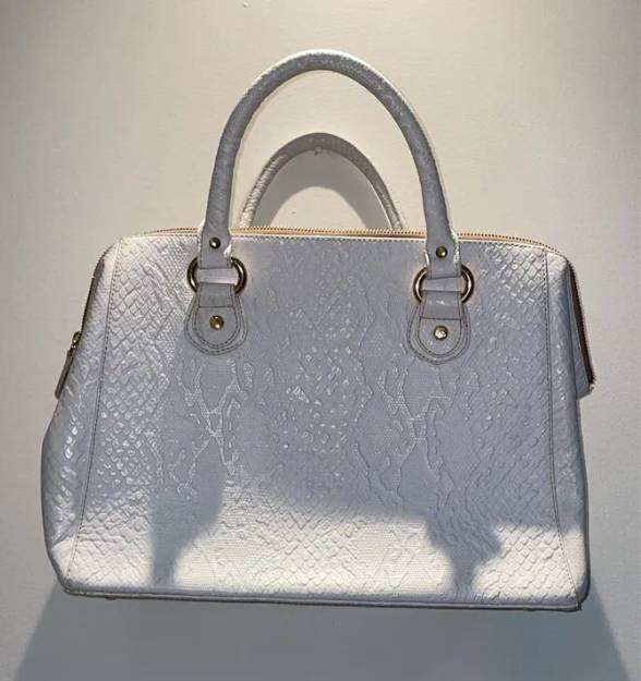 Bolsa Original Carmen Steffans Couro Branca