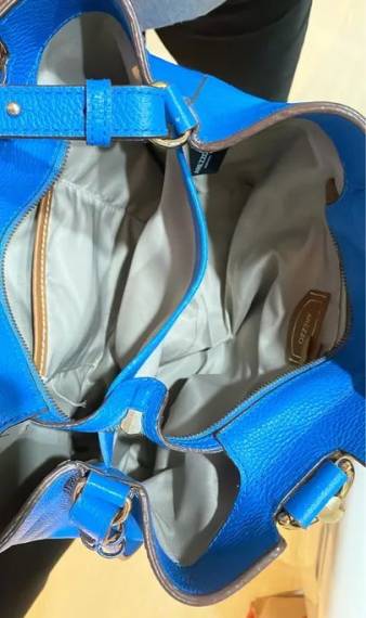 Bolsa Original Arezzo Couro Azul