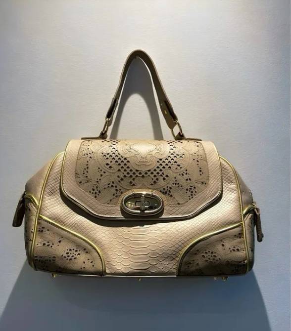 Bolsa Original Carmen Steffens Couro Bege