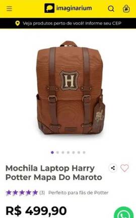 Mochila Harry Potter - Plataforma 9 3/4
