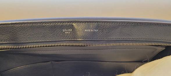 Handle Bag Celine Couro Calfskin Azul Marinho