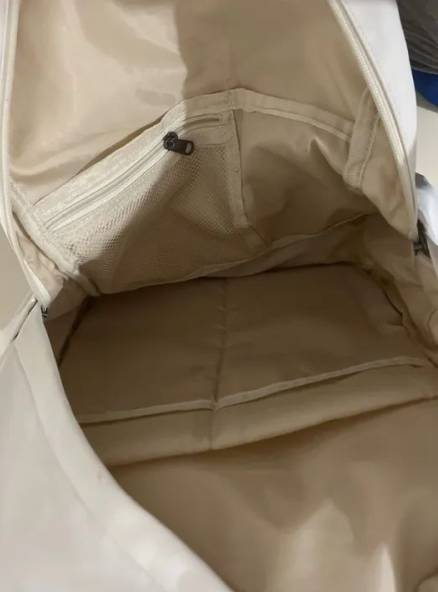 Mochila Branca De Tecido - Ideal O Dia A Dia