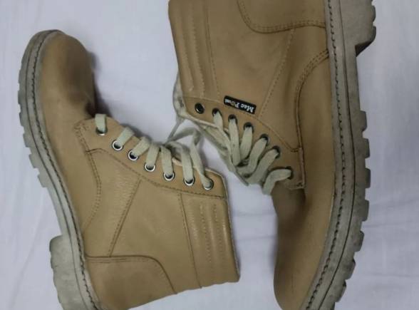 Bota Masculina Marrom/bege Mac-p 37