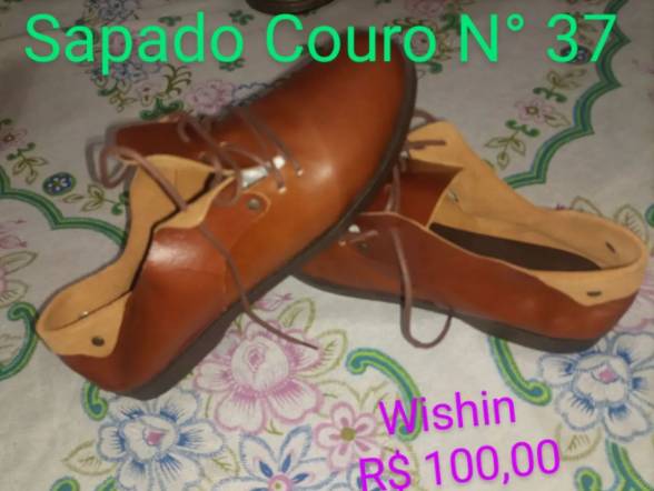 Sapato Couro N 37