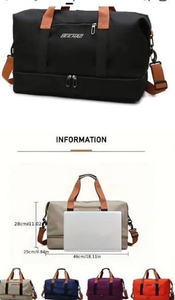 Bolsa De Viagem Nova Impermevel De Grande Capacidade, Mltiplos Compartimentos