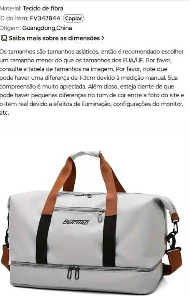 Bolsa De Viagem Nova Impermevel De Grande Capacidade, Mltiplos Compartimentos